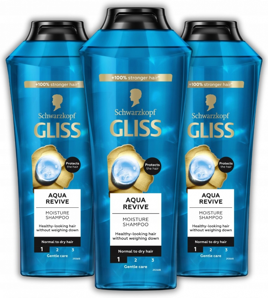 Gliss šampon Aqua Revive pro normální až suché vlasy 400 ml