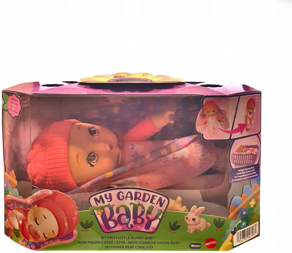 Mattel My Garden Baby™ moje první miminko růžový králíček