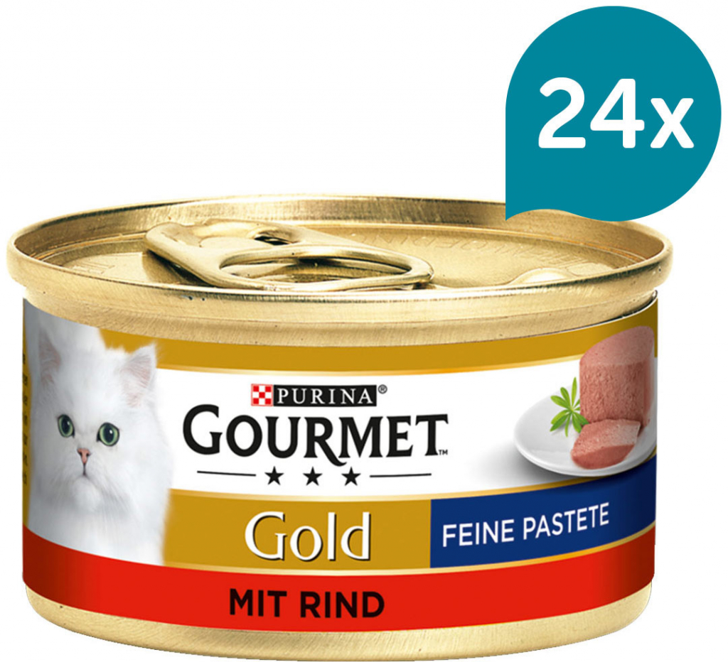 Gourmet Gold jemná s hovězím masem 24 x 85 g