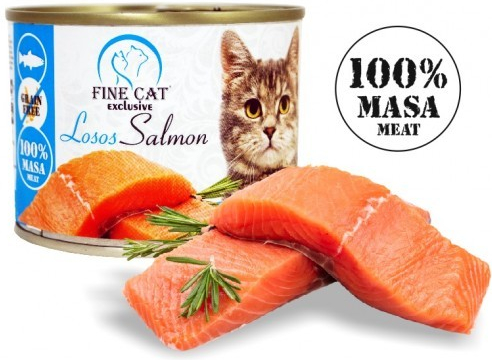 Fine Cat EXCLUSIVE losos 100% masa 200 g