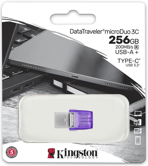 Kingston DataTraveler MicroDuo 3C G3 256GB DTDUO3CG3/256GB