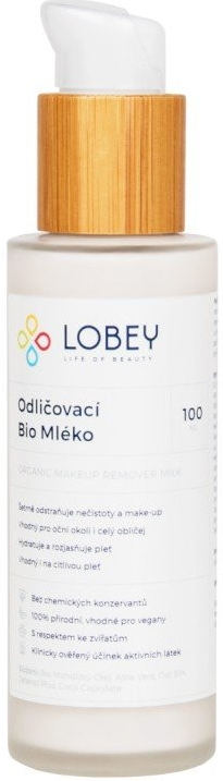 Lobey odličovací mléko BIO 100 ml