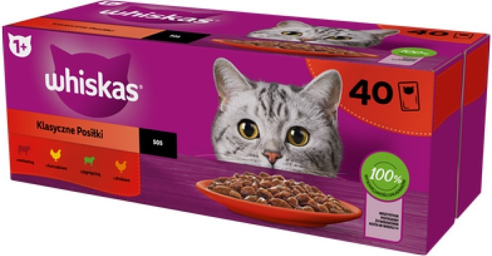 Whiskas klasický výběr ve šťávě 40 x 85 g