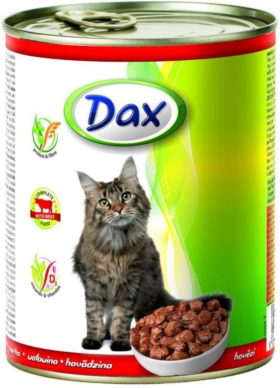 Dax kousky Cat HOVĚZÍ 12 x 830 g