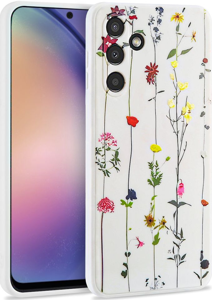 Pouzdro Tech-protect Mood Samsung Galaxy A54 5G Garden bílé