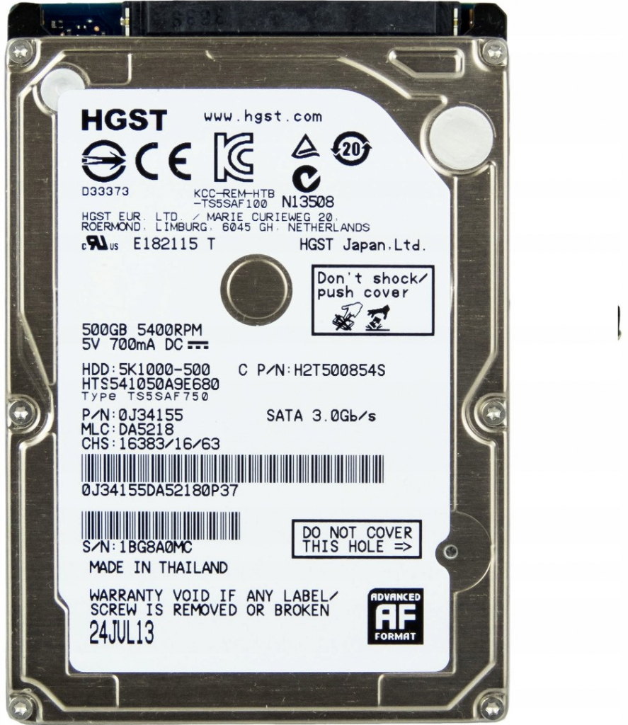 HGST 500GB SATA III 2,5\