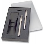 Lamy Logo Brushed Steel - sada kuličkového a plnicího pera