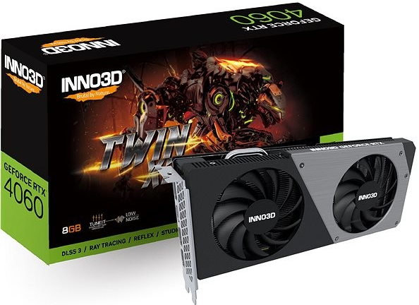 Inno3D GeForce RTX 4060 Twin X2 8GB GDDR6 N40602-08D6-173051N