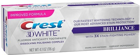Procter & Gamble bělicí zubní pasta crest 3D white brilliance 116 g