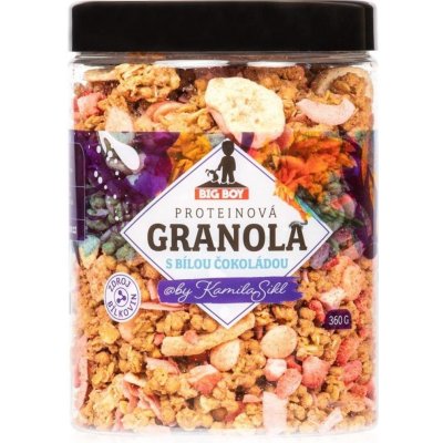 BigBoy Proteinová granola s bílou čokoládou 360 g od 224 Kč Heureka cz