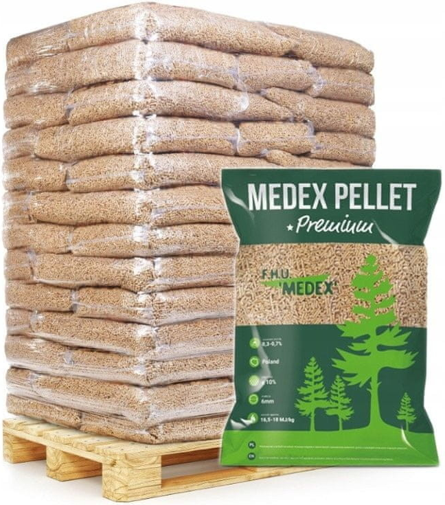 Medex pelety 65 pytlů 6mm 975kg