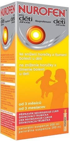 NUROFEN PRO DĚTI JAHODA POR 20MG/ML POR SUS 200 ML II