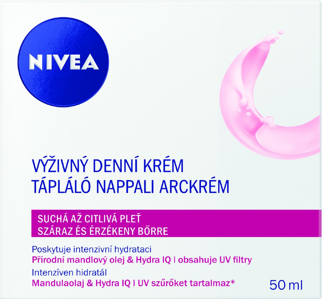 Nivea Aqua Effect Moisturizing Day Cream vyživující krém pro suchou pleť 50 ml