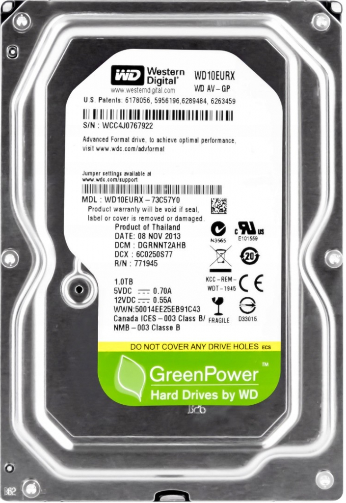 WD AV-GP 1TB, 3,5\