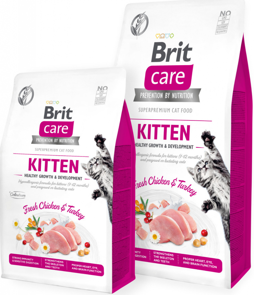 Brit Care Cat Grain-Free Kitten Healthy Growth & Development 3 x 7 kg
