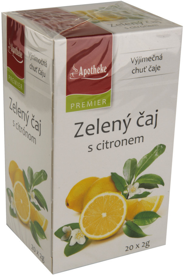 Apotheke Zelený čaj s citronem 20 x 2 g