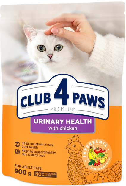 CLUB 4 PAWS Premium Urinary health For adult cats 0,9 kg