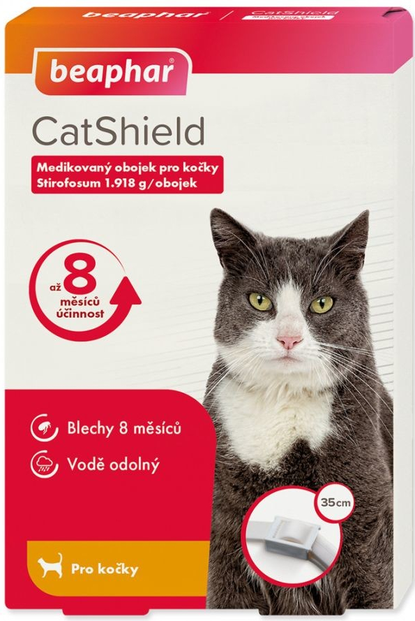 CatShield medikovaný obojek pro kočky 1,918 g 35 cm