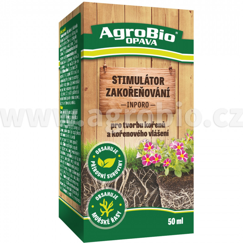 AgroBio Stimulátor zakořeňování Inporo pro tvorbu kořenů a kořenového vlášení 100 ml