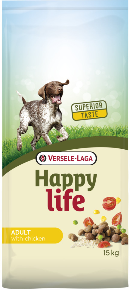 Versele Laga Happy Life pro dospělé psy s kuřecím masem 15 kg