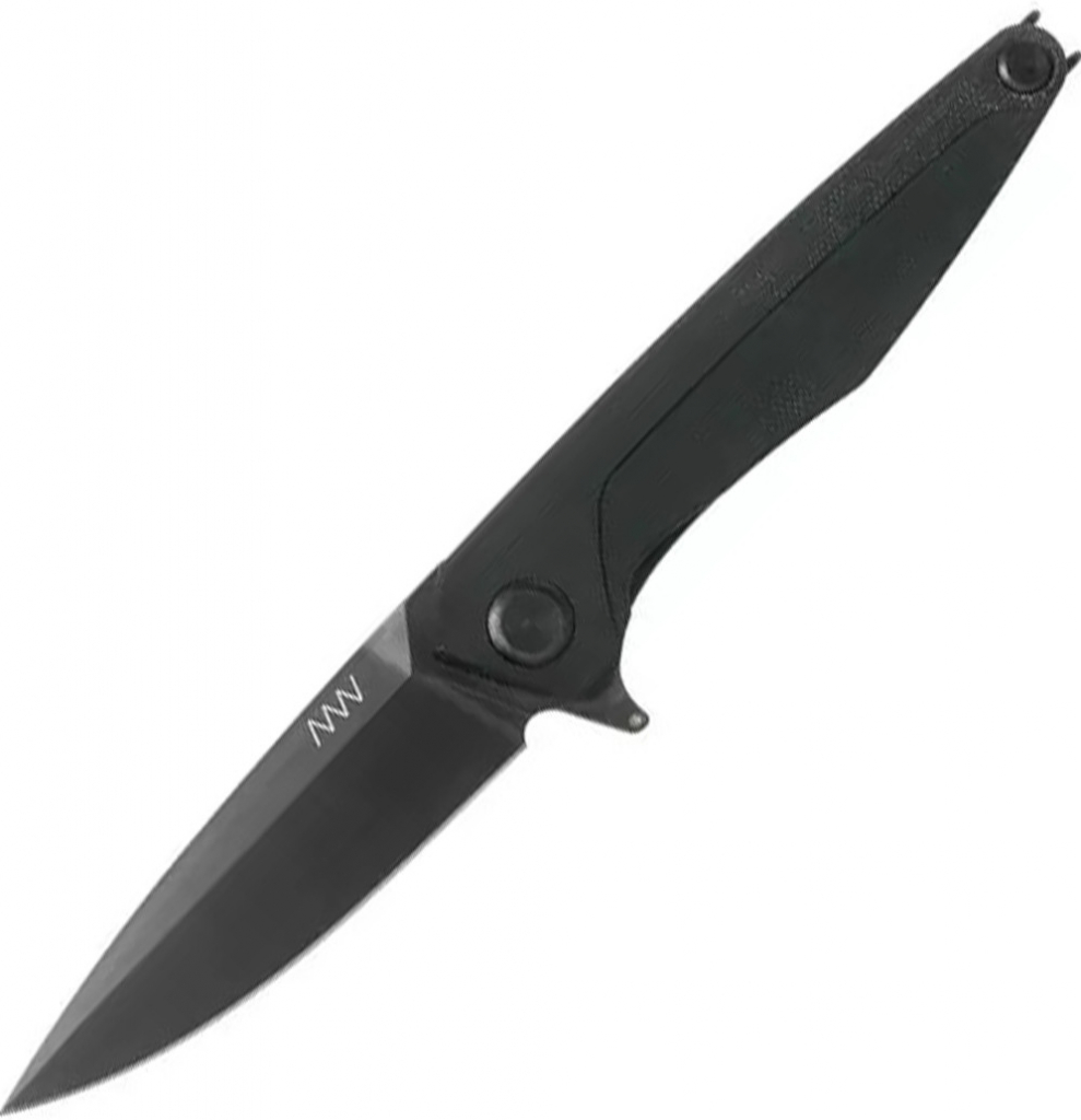ANV Knives Z300 - SLEIPNER, DLC, FRAME LOCK, DURAL, PLAIN EDGE ANVZ300-025