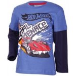 tričko Hot Wheels modročerné - dlouhý rukáv