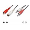 Kabel 2x cinch prodlužovací 5m