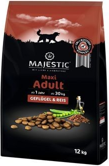 Majestic Dog Adult Maxi drůbeží a rýže 12 kg