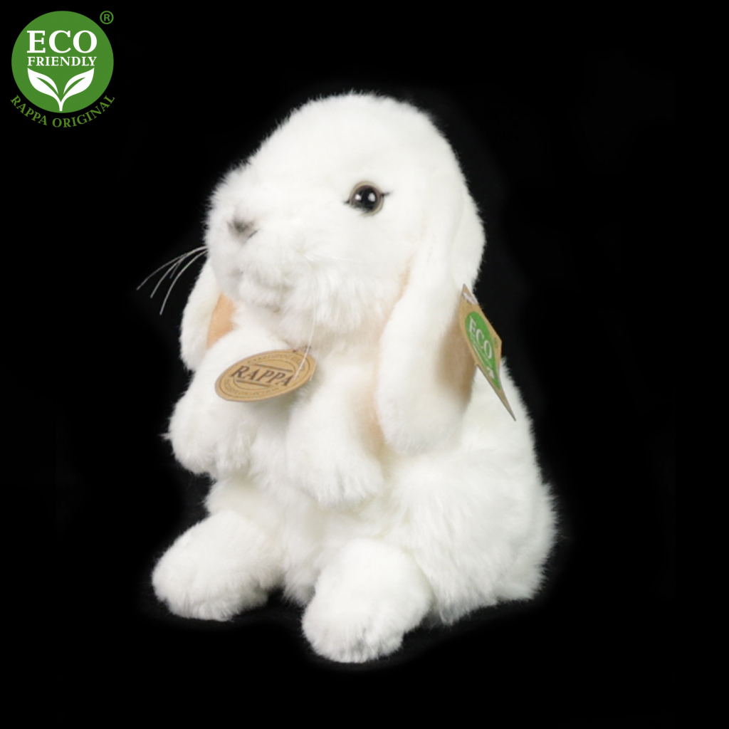 Eco-Friendly Rappa králík bílý stojící 18 cm