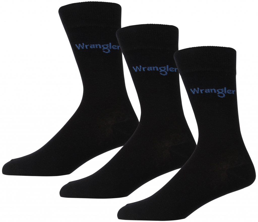 Wrangler pánské ponožky 3 kusy černá