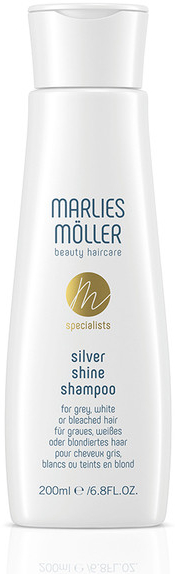 Marlies Möller Specialists Stříbrná Shine Shampoo Kondicionující šampon pro platinové blond a šedivé vlasy 200 ml