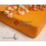 froté prostěradlo okrové 90x200