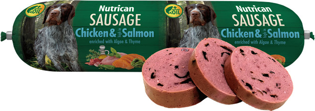 Nutrican Sausage Chicken & Salmon 0,8 kg