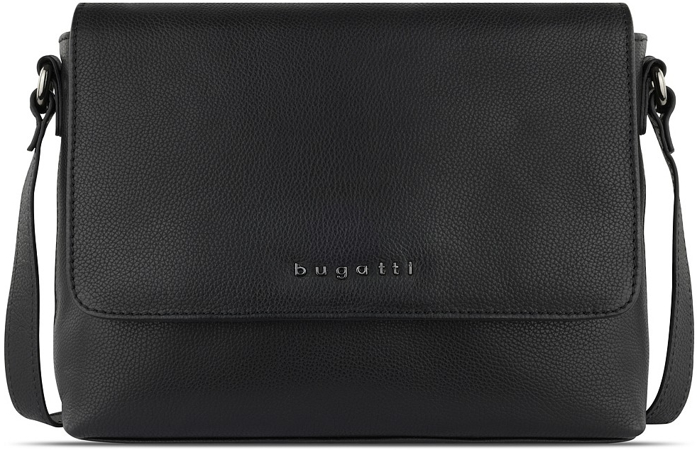Bugatti dámská kožená kabelka s klopou Bella Shoulder Bag 49480301 černá