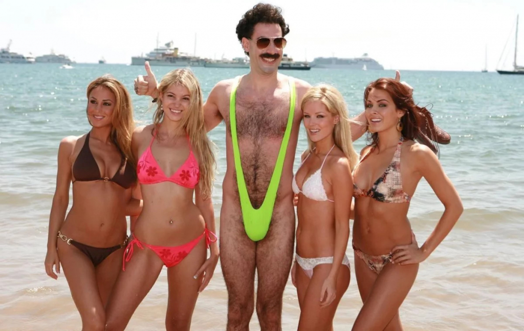 Borat Mankini plavky boratky zelené