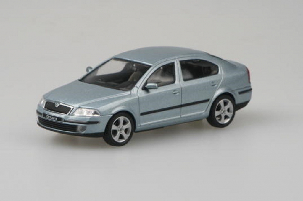 Abrex škoda Octavia II 2004 Šedá Stone Metalíza 1:43