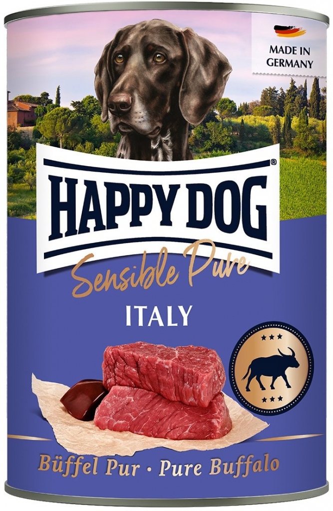 Happy Dog Büffel Pur Italy buvolí 12 x 400 g