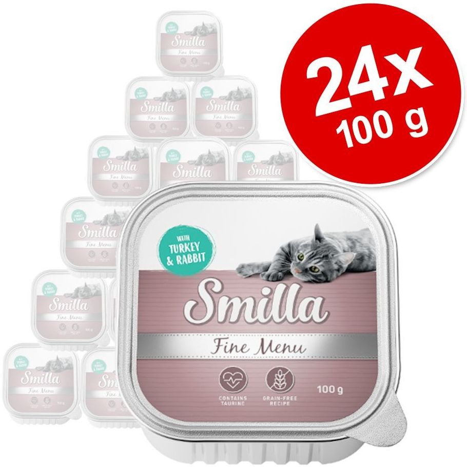 Smilla Fine Menu krůtí a jehněčí 24 x 100 g