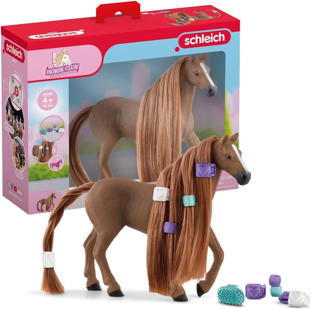 Schleich 42582 Klisna anglického plnokrevníka s česací hřívou