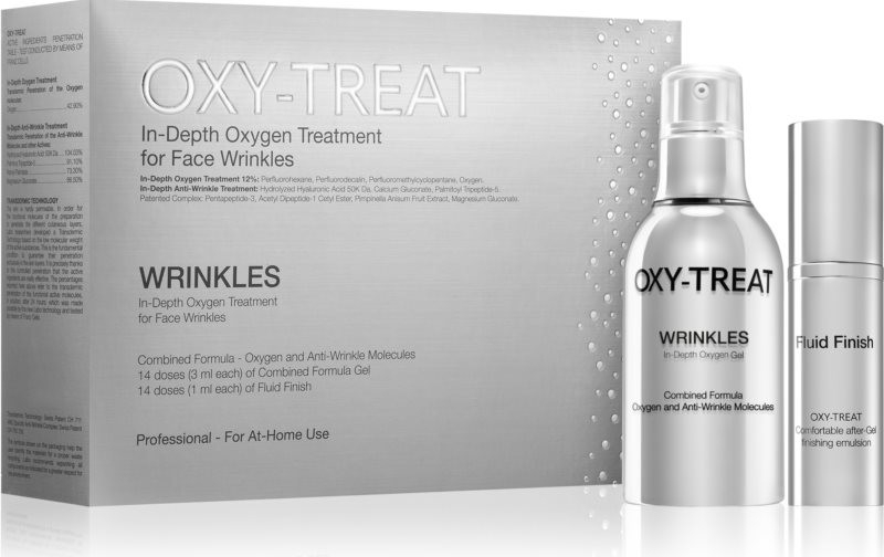 Oxy-Treat Wrinkles Wrinkles vyhlazující gel proti vráskám 50 ml + Fluid Finish finální péče 15 ml dárková sada