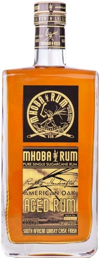 Mhoba American Oak Aged 43% 0,7 l (holá láhev)