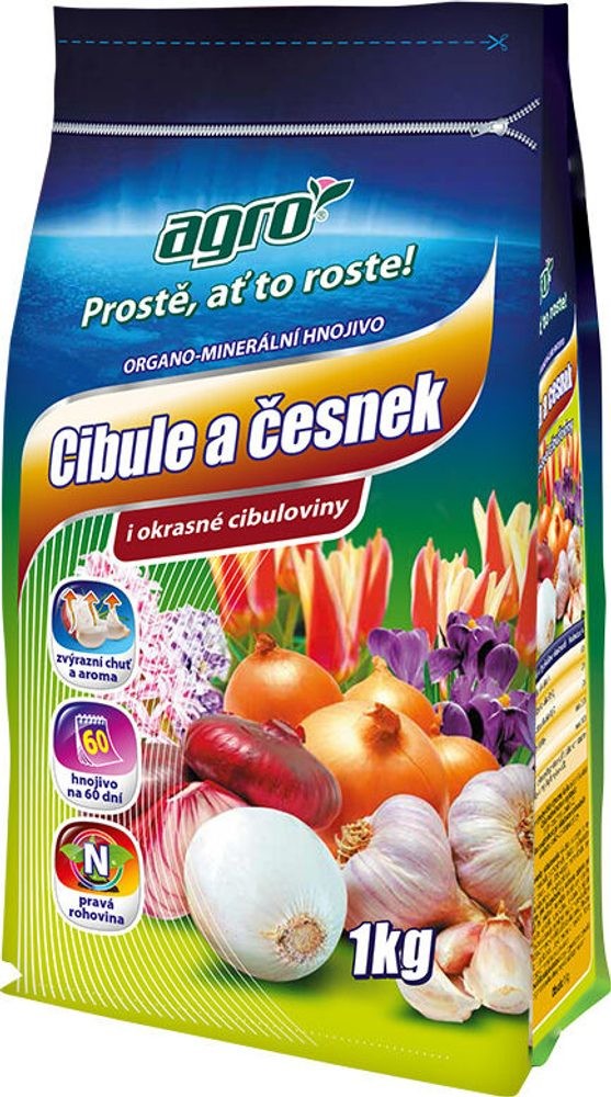 Agro Organominerální hnojivo cibule a česnek 1 kg