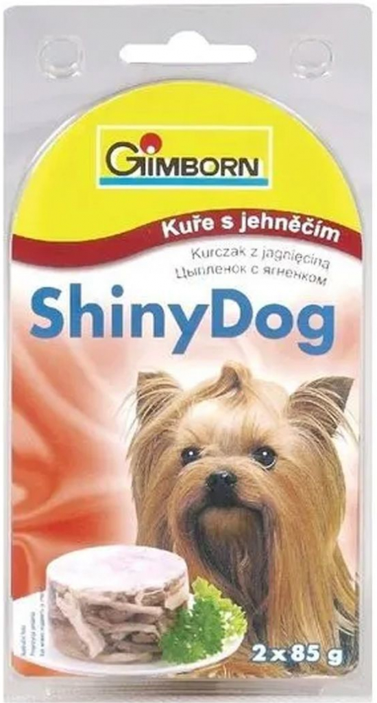 Gimborn Shiny Dog Kuře s jehněčím 2 x 85 g
