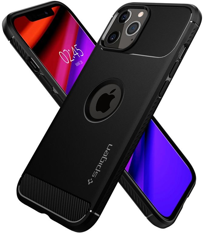 Pouzdro Spigen Rugged Armor Apple iPhone 12 Pro Max černé