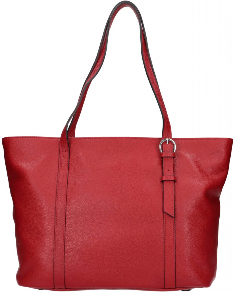 Katana elegantní dámská kožená kabelka Irnise červená