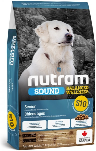 S10 Nutram Sound Senior Dog 3 x 11,4 kg
