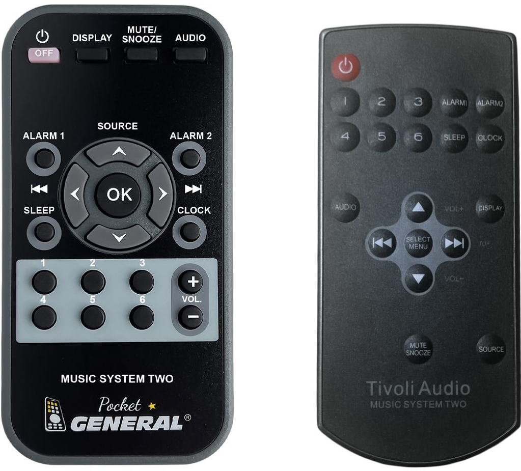 Dálkový ovladač General TIVOLI AUDIO Music system two