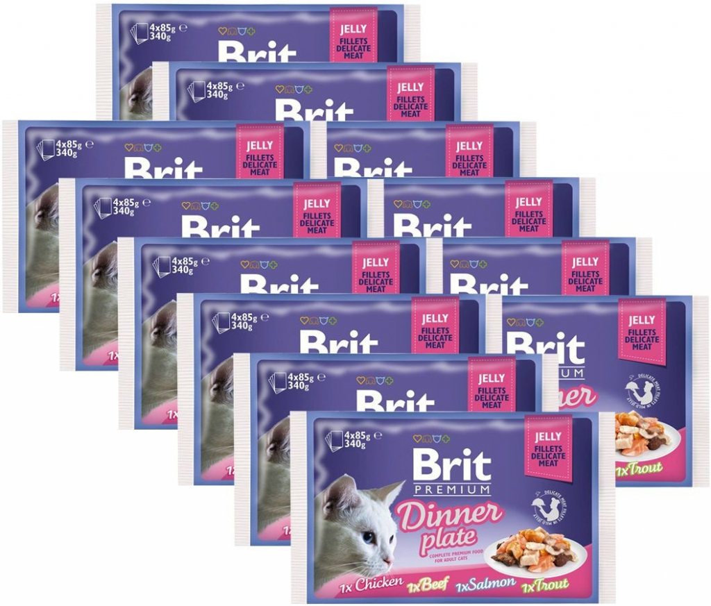 Brit Premium Cat Dinner Plate in Jelly 12 x 4 x 85 g