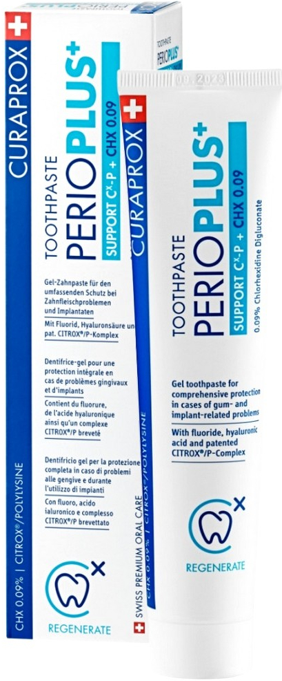 Curaprox Perio Plus Support CHX 0,09% zubní pasta 75 ml