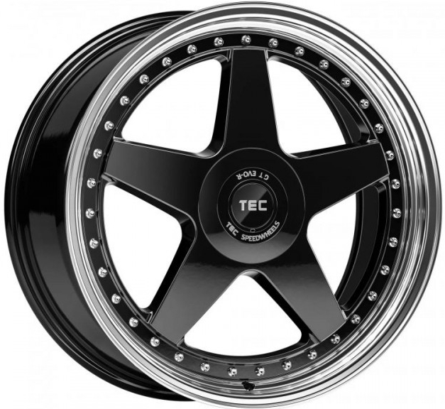 TEC GT EVO-R 8x18 5x120 ET38 gloss black polished